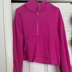 Women's Pink Quarter-Zip Top
